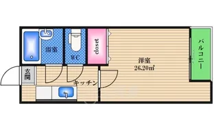 大阪府大阪市淀川区西三国3丁目【マンション】の間取り