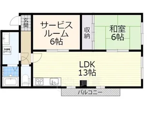 大阪府摂津市千里丘東4丁目【マンション】の間取り