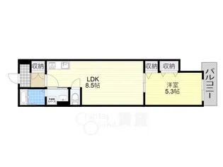 1LDKの間取り画像