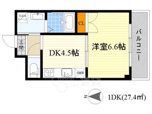 ヒットメゾン大智【2階】の間取り