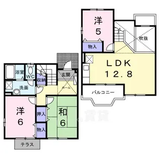 ツインコート2【1階】の間取り
