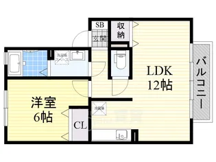グランディール【1階】の間取り