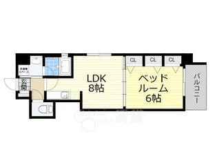 クリーデンス福島【5階】の間取り