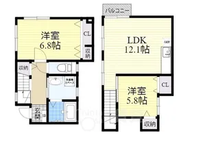 大阪府茨木市耳原1丁目【アパート】の間取り