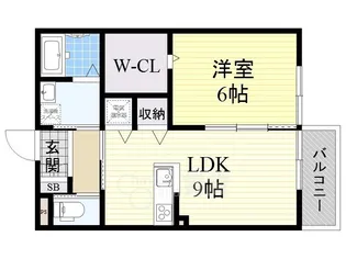 カーサルーチェ【2階】の間取り
