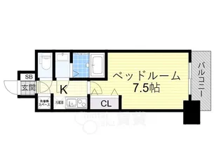 アドバンス江坂ラシュレ【11階】の間取り