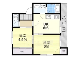 円山グリーンハイツ【3階】の間取り