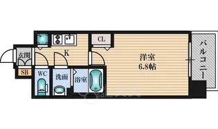 グランカリテ塚本【3階】の間取り