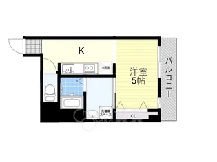 大阪府茨木市駅前1丁目【マンション】の間取り