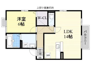 グリーンヴィラ若松【2階】の間取り