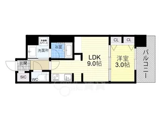 S-RESIDENCE天満橋ar【6階】の間取り