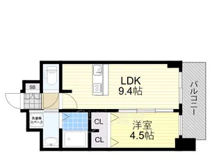 プレサンス新大阪ジェイズ【3階】の間取り