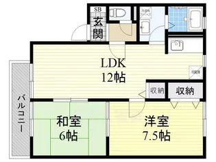 マイルドコート【2階】の間取り