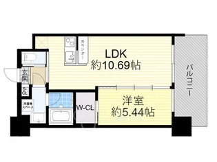 プレジオ吹田【3階】の間取り