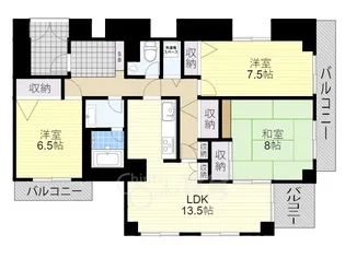 サバーブ永楽荘【3階】の間取り