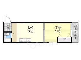 ラ・サルビア桜塚【1階】の間取り