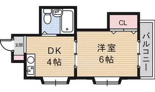大阪府豊中市螢池中町1丁目【マンション】の間取り