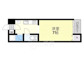 大阪府大阪市東淀川区下新庄1丁目【マンション】の間取り