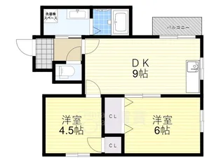 ウエストヒルズ【3階】の間取り