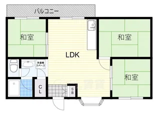 エリエールハイツ川西【5階】の間取り