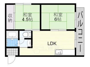 アパートメント吹田2【1階】の間取り