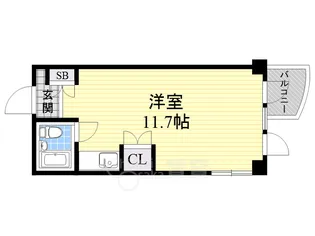 ベルメゾンみくに【3階】の間取り