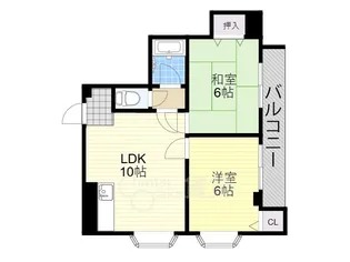 サントピア豊中【2階】の間取り