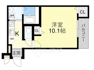 フジパレス吹田中の島公園2番館【1階】の間取り