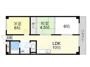 マンション翠【1階】の間取り
