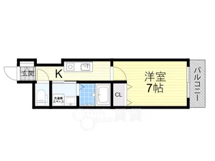 イーズコート桃山台【4階】の間取り