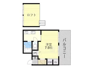 レイドール箕面【7階】の間取り