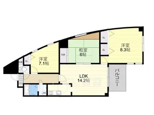 シェリール五月が丘北【1階】の間取り