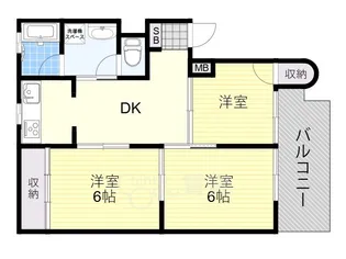 ビスタ相川【1階】の間取り