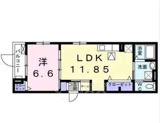 ベルフォーレ茨木【1階】の間取り