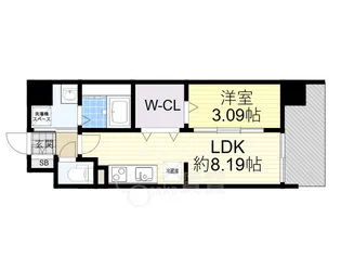 WORVE吹田江坂【2階】の間取り
