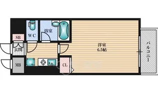ダイアパレス新大阪宮原【11階】の間取り