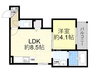 大阪府大阪市東淀川区淡路1丁目【アパート】の間取り