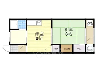 石野ハイツ【1階】の間取り
