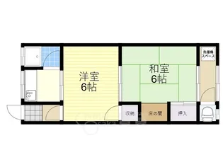 石野ハイツ【1階】の間取り