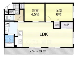 フィルドスルー司マンション【2階】の間取り