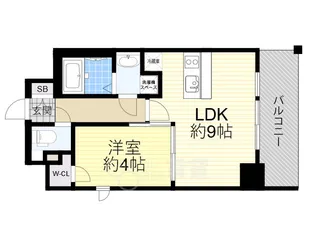 プレサンス福島ニューゲート【11階】の間取り