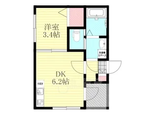 Fleur blanc【1階】の間取り