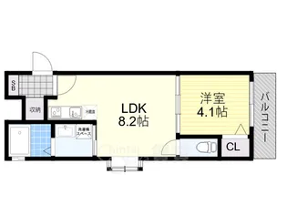 ラウレアコート吹田原町【1階】の間取り