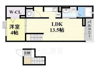 ジェルメ【4階】の間取り