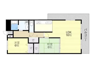 ヴィレッジバンブー【4階】の間取り
