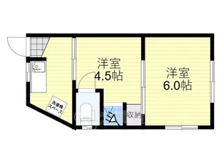 ラシーヌ姫里【1階】の間取り