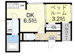 ハーモニーテラス庄内幸町【1階】の間取り