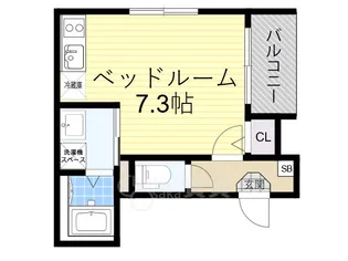 サンメイプル庄内【2階】の間取り