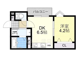 ART KISHIBE NORTH【3階】の間取り
