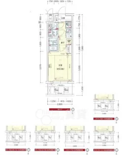 プレサンス梅田北オール【4階】の間取り